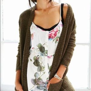 BDG Urban Outfitters Green Cardigan